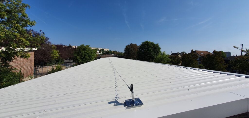 Chantier de couverture LCIE à Chatou